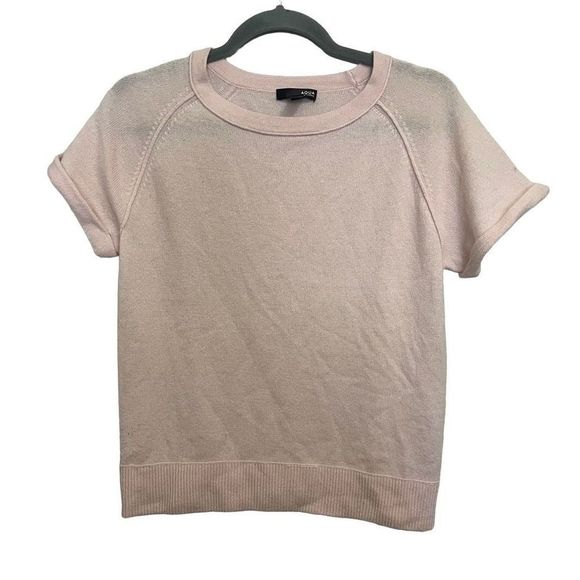 AQUA Baby Pink Cashmere Shirt Size Small - Picture 1 of 4